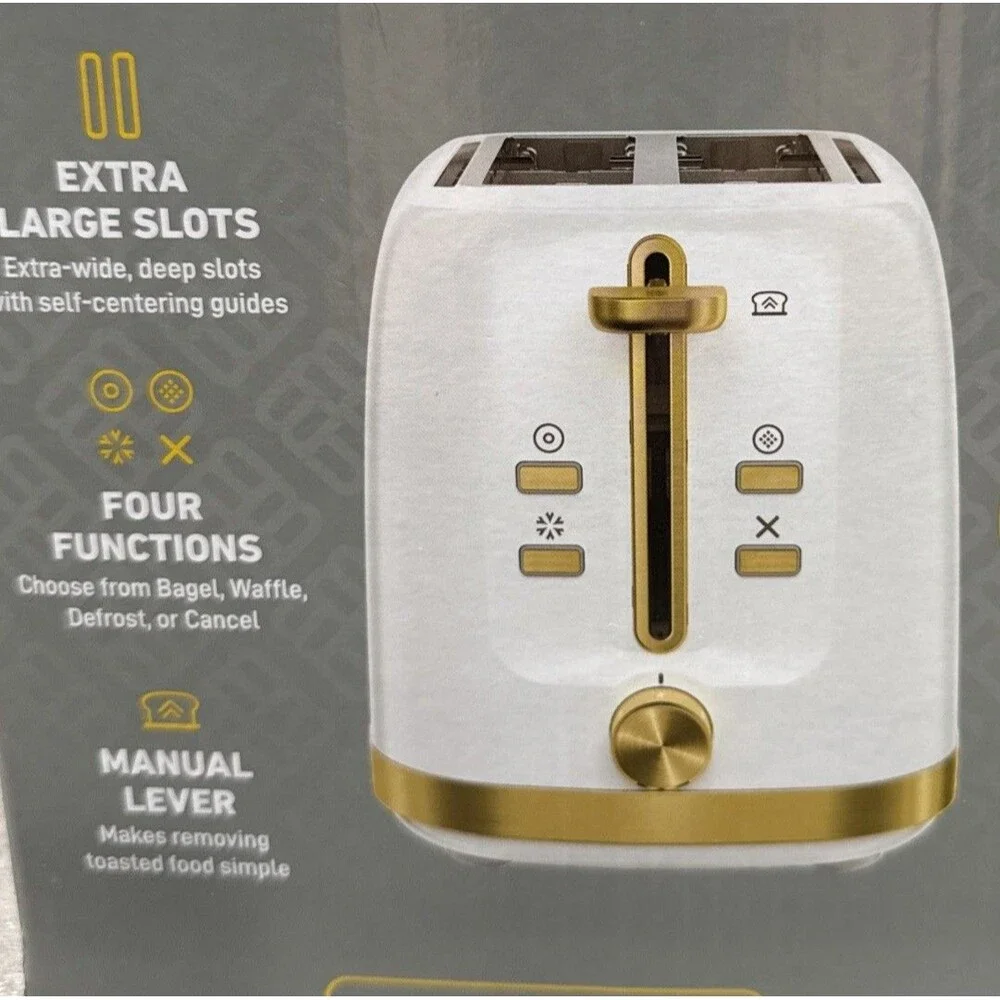 West Bend Timeless 2-Slice Toaster with Bagel/Waffle/Defrost Setting New In Box